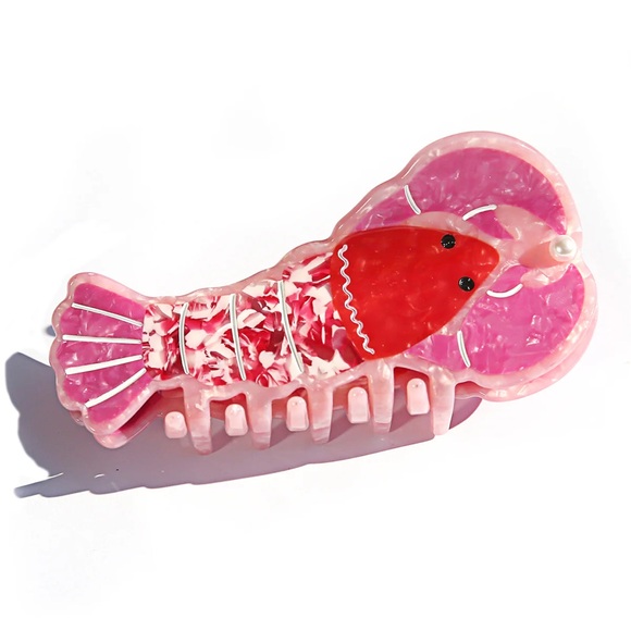 Accessories - Pink Lobster Hair Clip